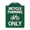 Signmission Bicycle Parking With Graphic, Green & White Aluminum Architectural Sign, 18" x 24", GW-1824-24320 A-DES-GW-1824-24320 - alternate 1